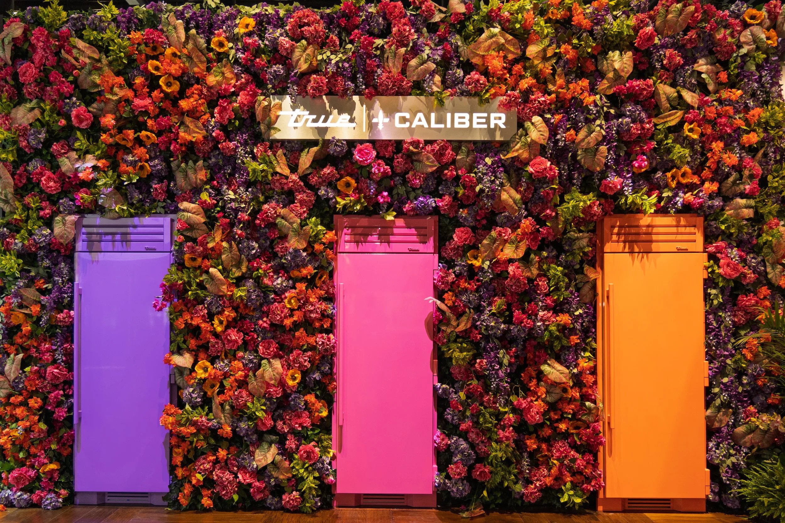 True Caliber Floral Wall Installation designed by Bluegrass Chic
