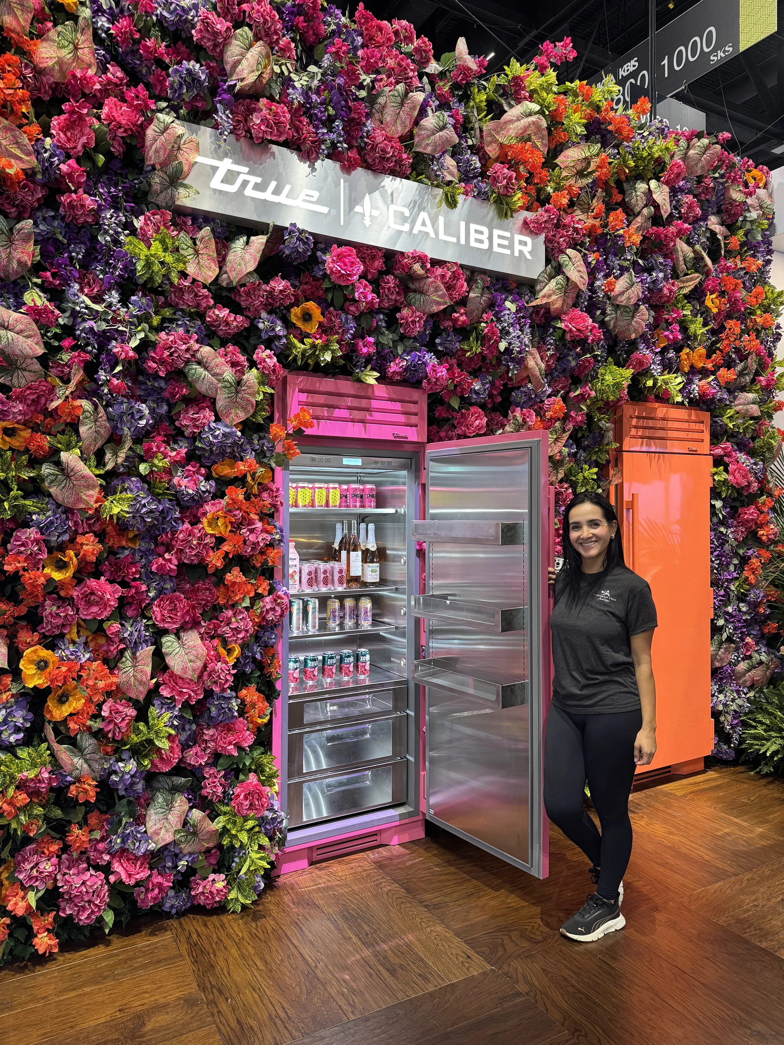 True Caliber Floral Wall Installation designed by Bluegrass Chic