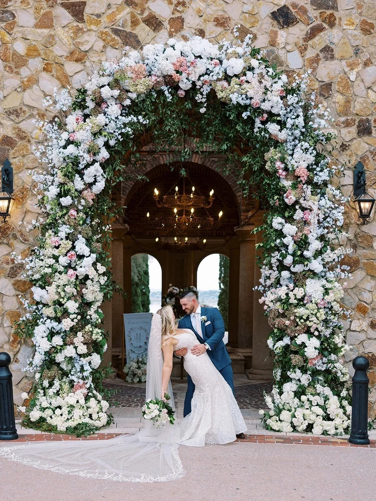 Bluegrass Chic Orlando Wedding Florist | Bella Collina Lush Romantic Wedding Floral Arch