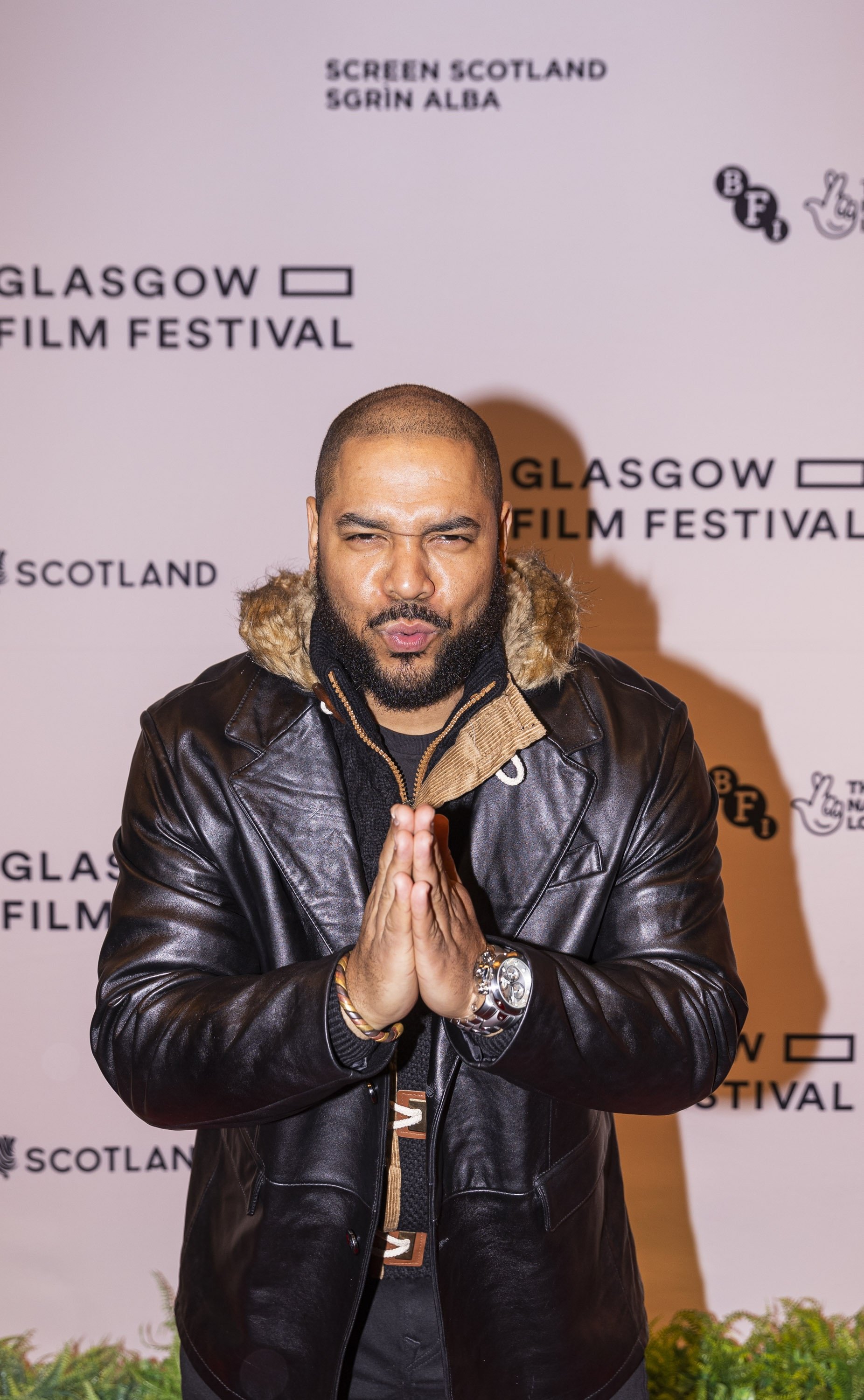 Darryle Johnson ( Harry ) at the Glasgow Film Festival (Photography by Eoin Carey)