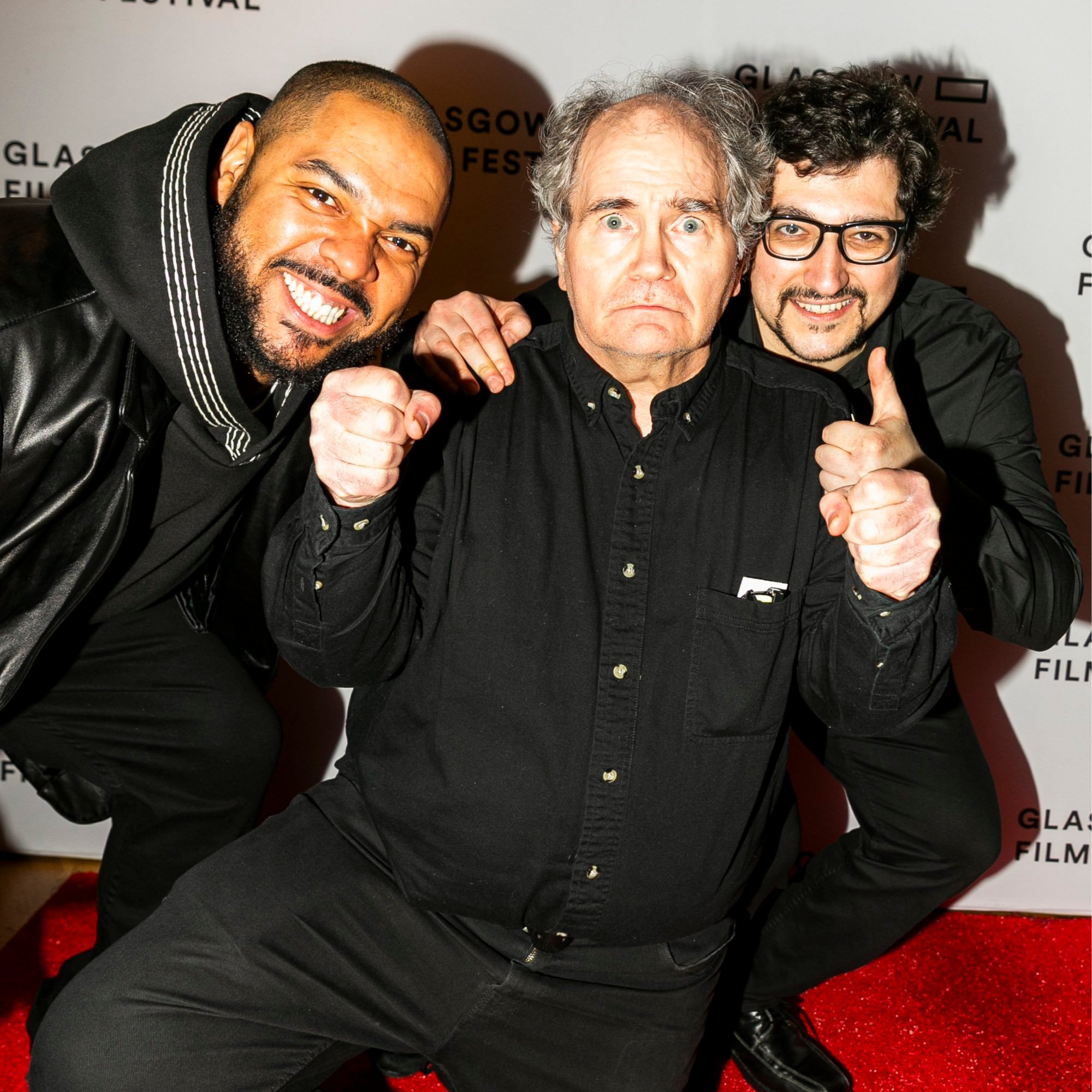 Darryle Johnson ( Harry ), Erik Bjarnar ( Ralph ) and Daniel V. Masciari ( Writer/Director ) at the Glasgow Film Festival (Photography by Eoin Carey)