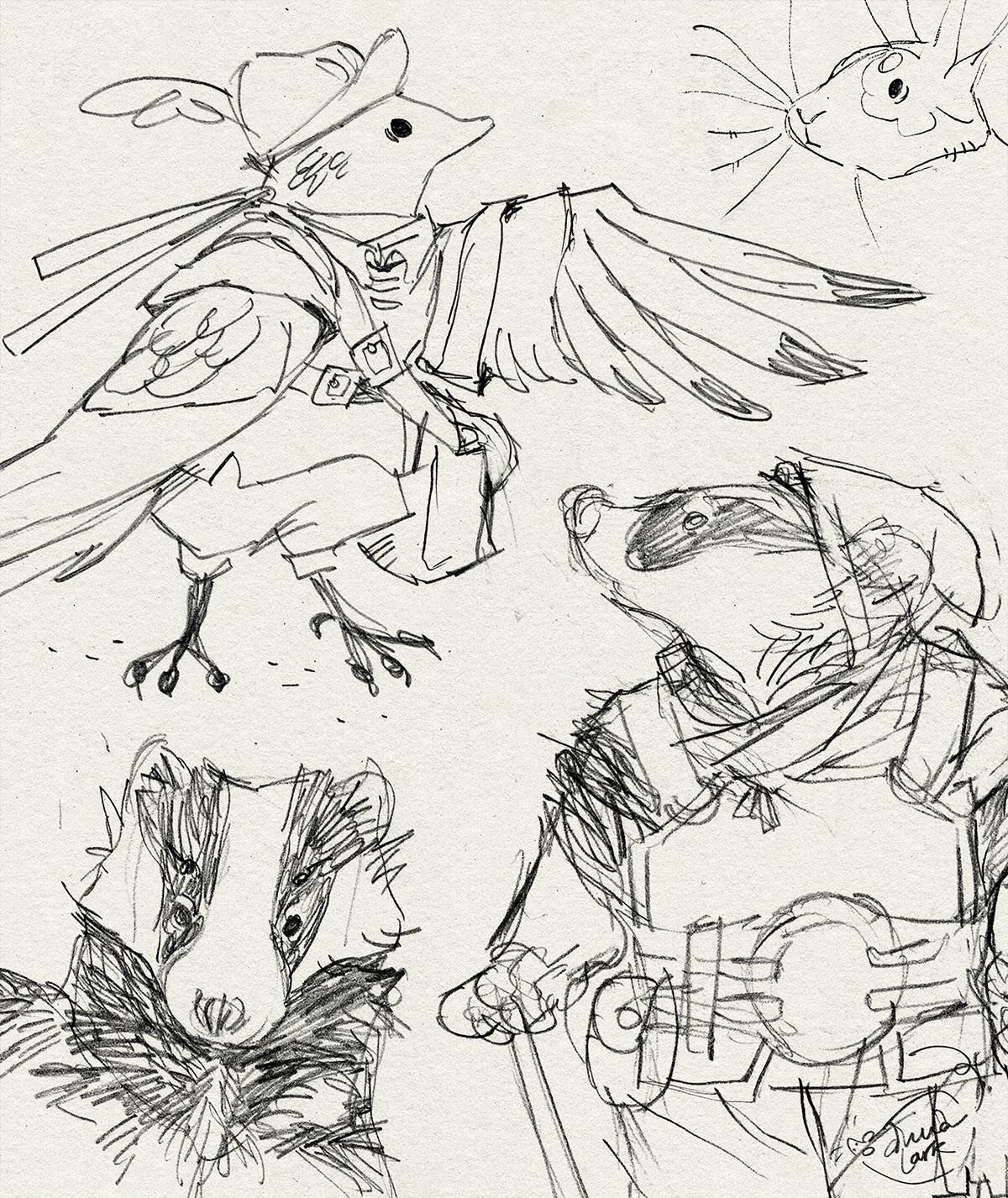 Something new is coming this week ☺️ here are sketches and studies for a whole new FEAST line with all new critters for @cantripcandles , I&rsquo;m so excited for you to see it.
Releasing 6/19~6/20, keep an eye out!! I hope you love it as much as I e