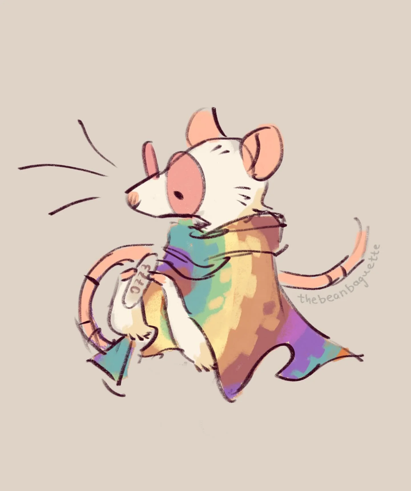 Hello Rat (2/2) Highly enjoying another year of adventures with @yellowsfoxes Rat Pack :)
#rattober #rattober2025