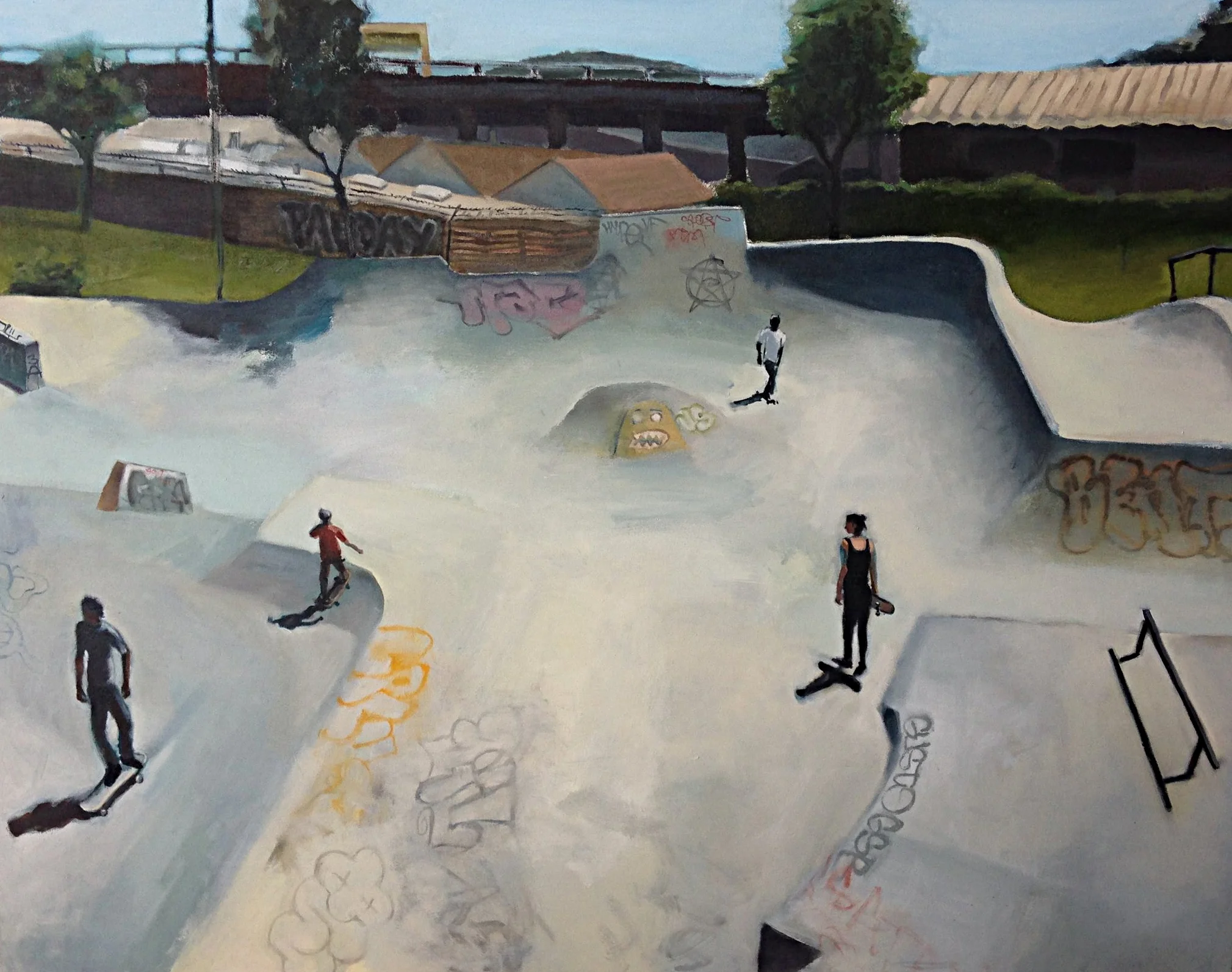 "Potrero" oil on canvas, 4'x5' 2016