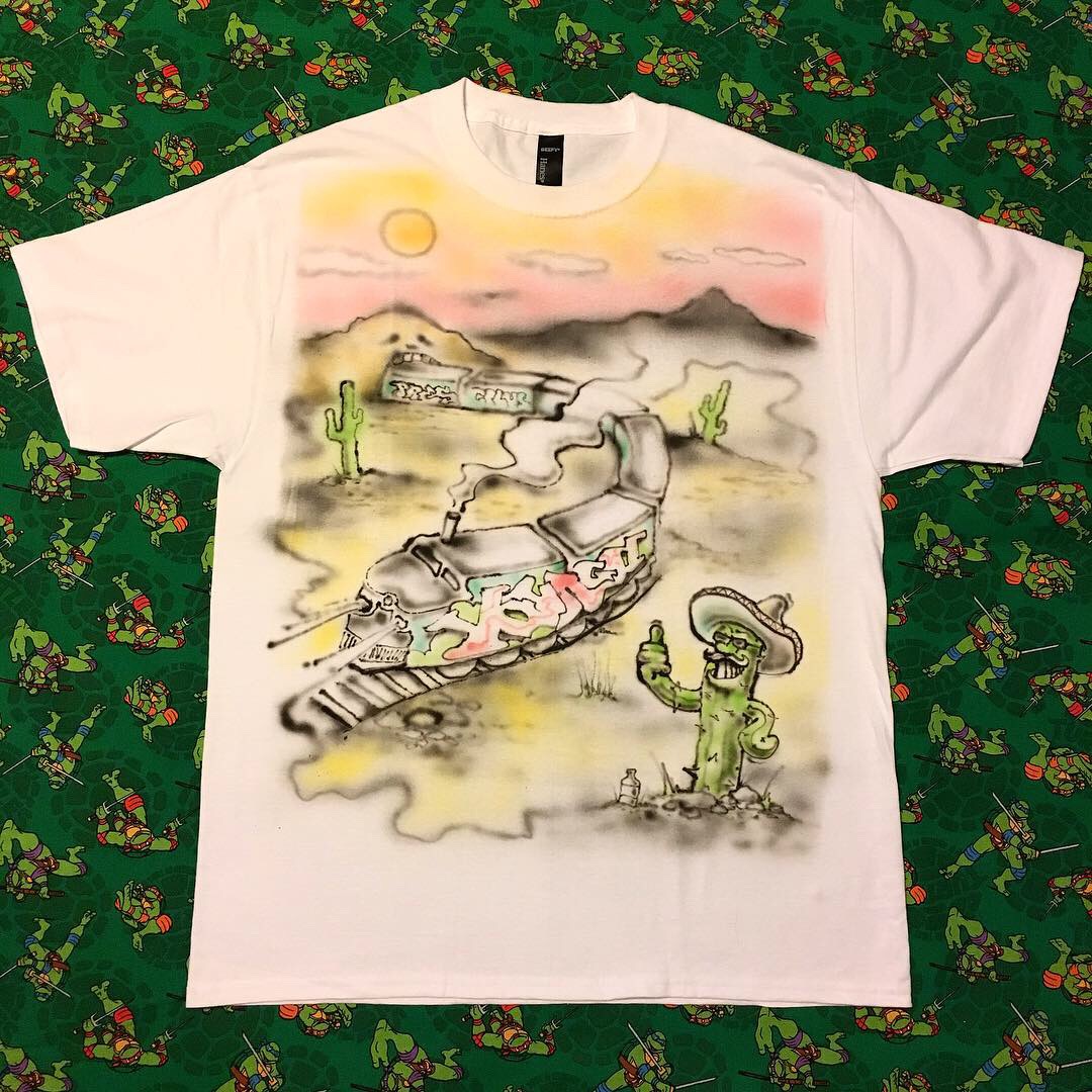 Custom airbrush t-shirt, 2019