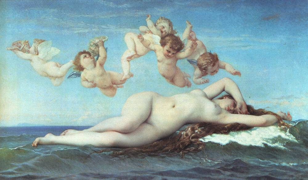 Birth of Venus by Alexandre Cabanel, 1863.