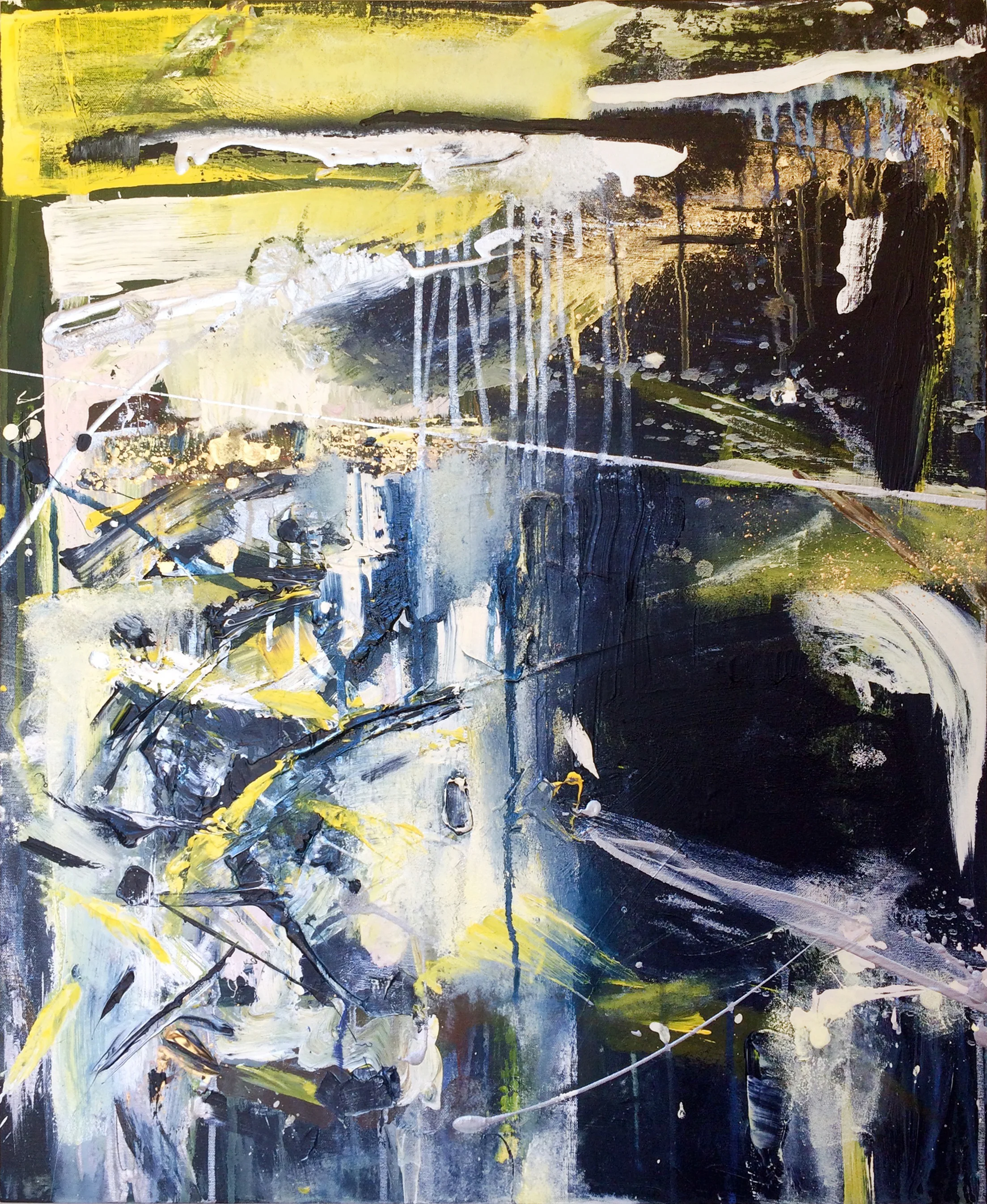 TRUTH AND LIES - sold 20" x 30" acrylic on canvas
