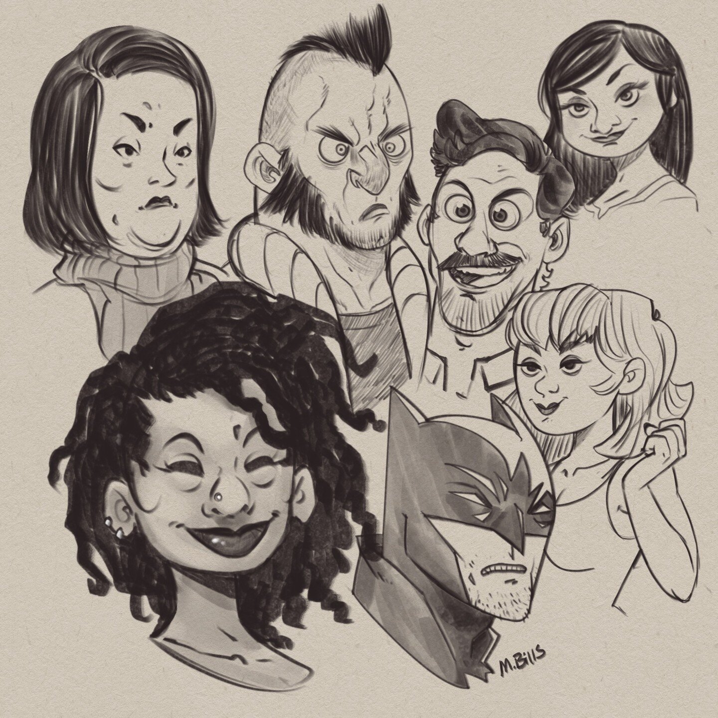 Some ipad #doodles

#procreate #digitalart #sketch #sketching #sketches #ipad #apple #applepencil #faces #headshot #characterdesign #conceptart #batman