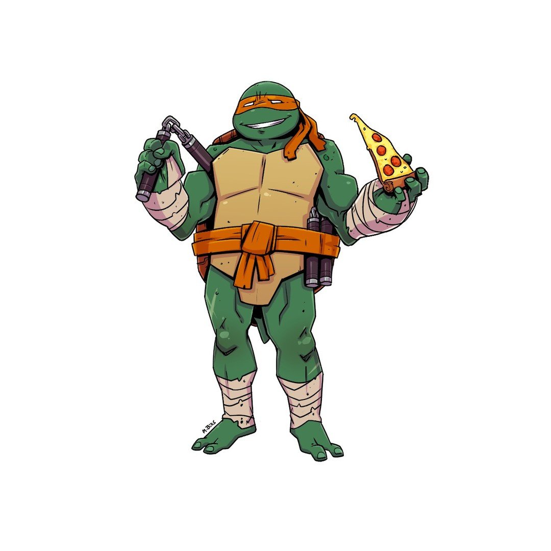 Can't forget about Mikey!

#art #digitalart #fanart #teenagemutantninjaturtles #michaelangelo #iliketurtles #characterdesign #wacom #photoshop #conceptart #doodle #tmnt