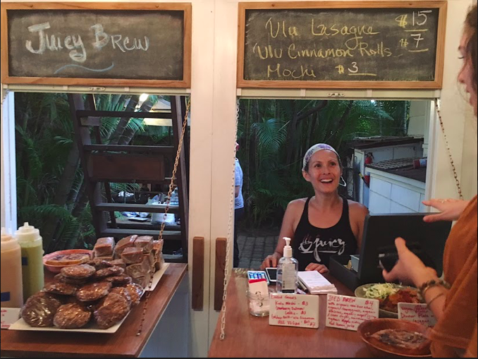Ono (delicious) food was provided by Juicy Brew . 