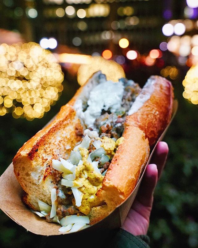 🎄Among the awesome food vendor lineup at Holiday Shops at Bryant Park this season is the always solid @thetruffleist 😍Everyone will smell your truffle cheesesteak and stare with much jealousy👀🧀