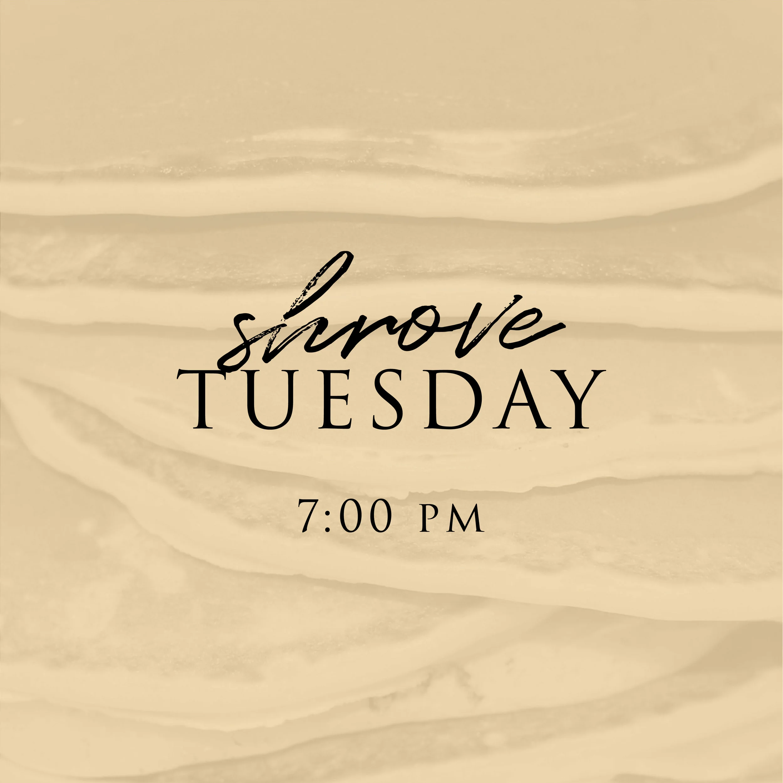 Shrove Tuesday Pancake Dinner