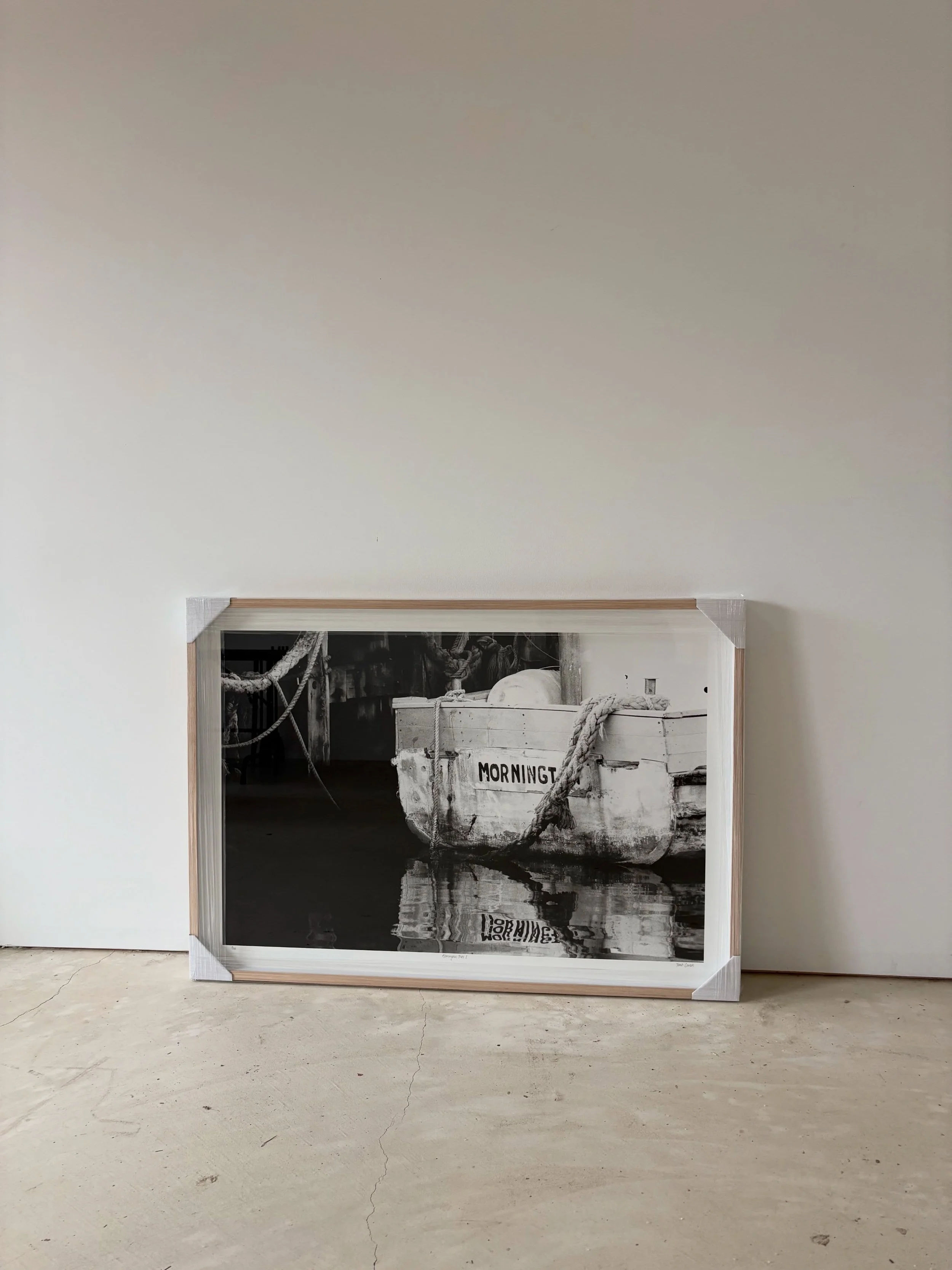 MORNINGTON PIER I 
Limited edition print 🎞️
.
.
Framed and ready to deliver to a local client. Can&rsquo;t wait to see this print hanging in its new space..
.
.
#photography #photographer #fineartprints #analogphotography #morningtonpier