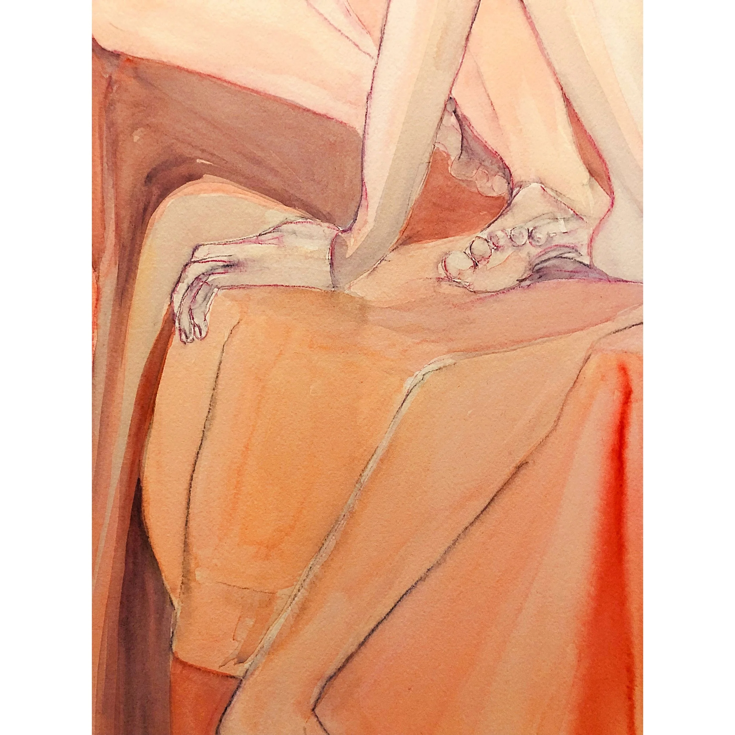 (detail) 6 hour long pose by Mel Jane Wilson