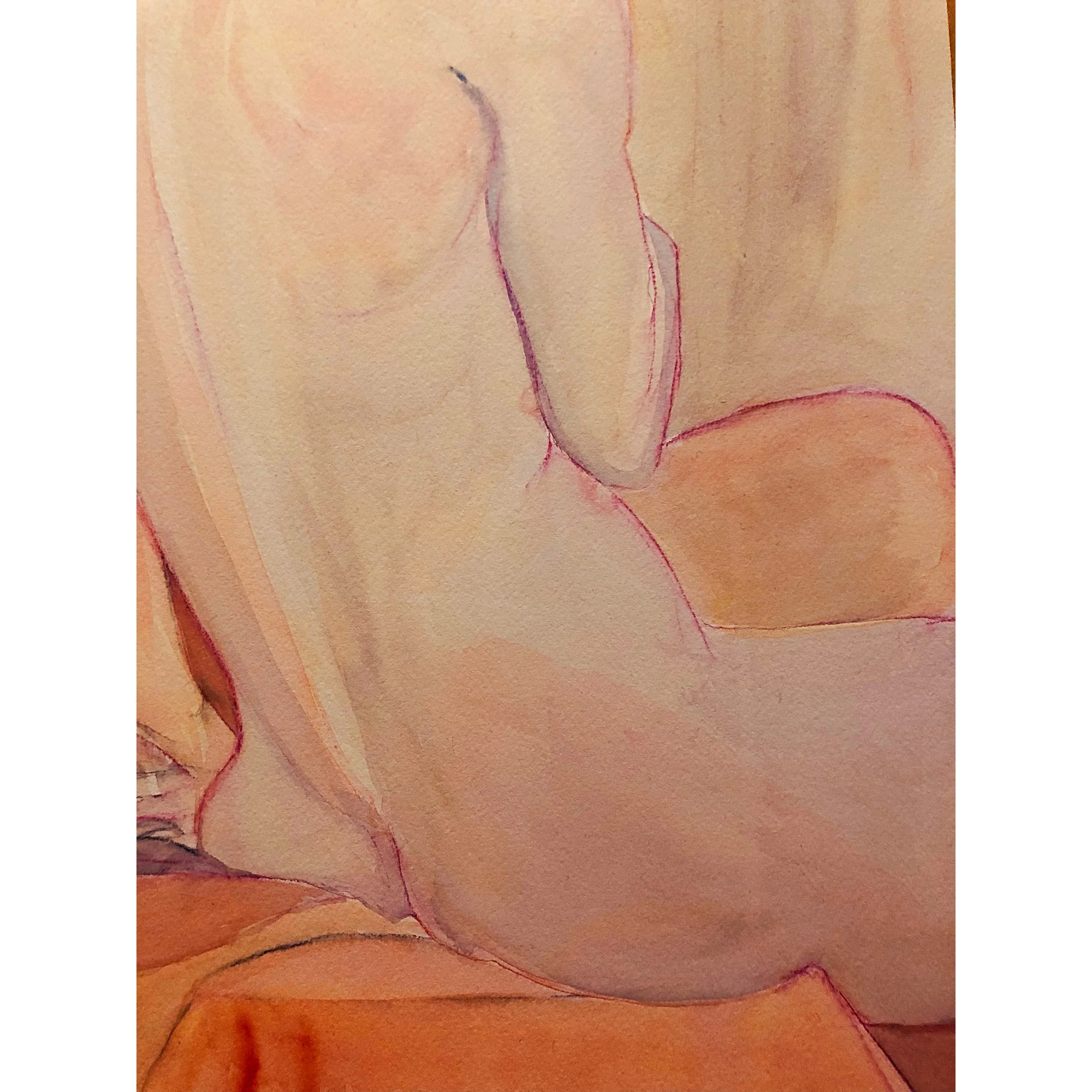 (detail) 6 hour long pose by Mel Jane Wilson