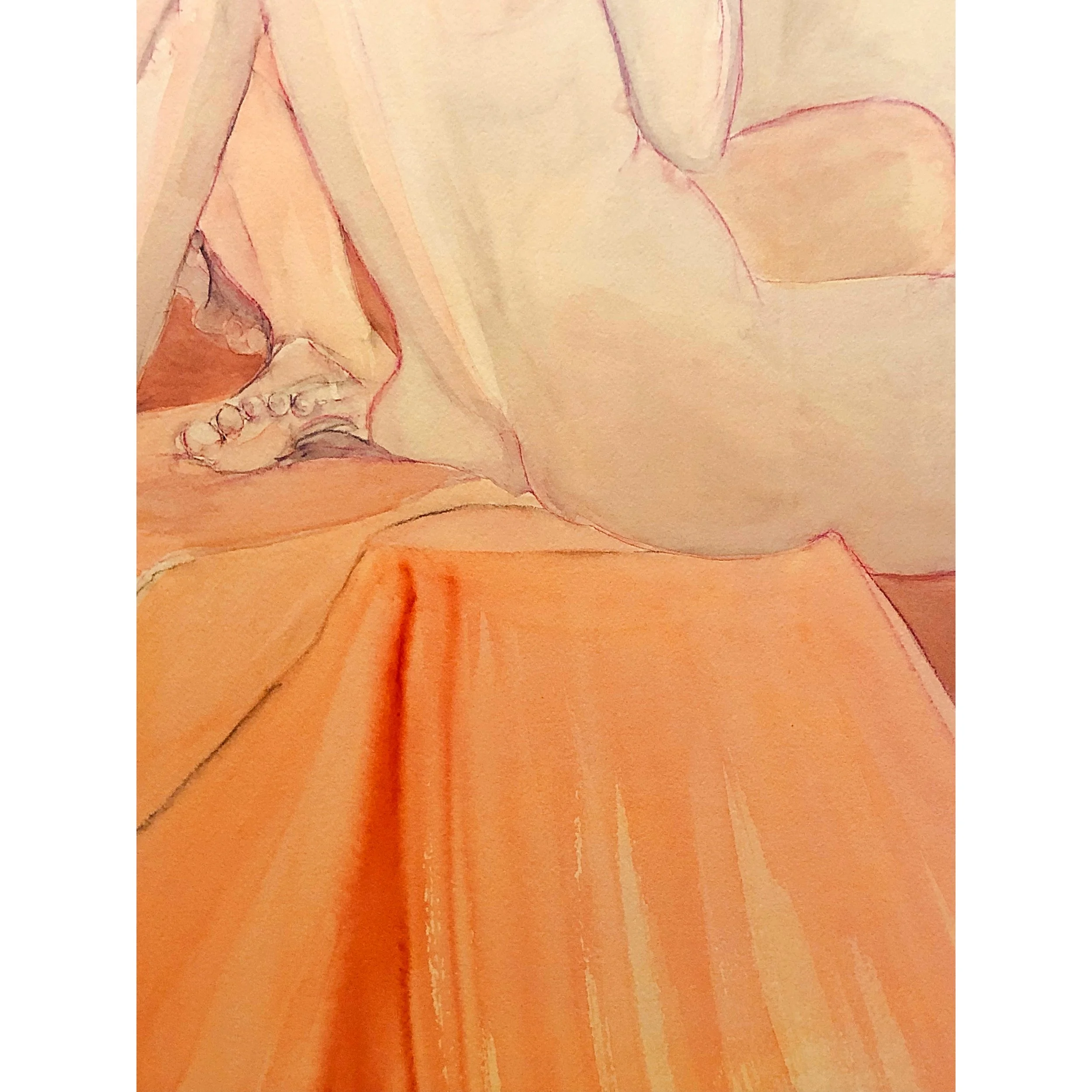 (detail) 6 hour long pose by Mel Jane Wilson