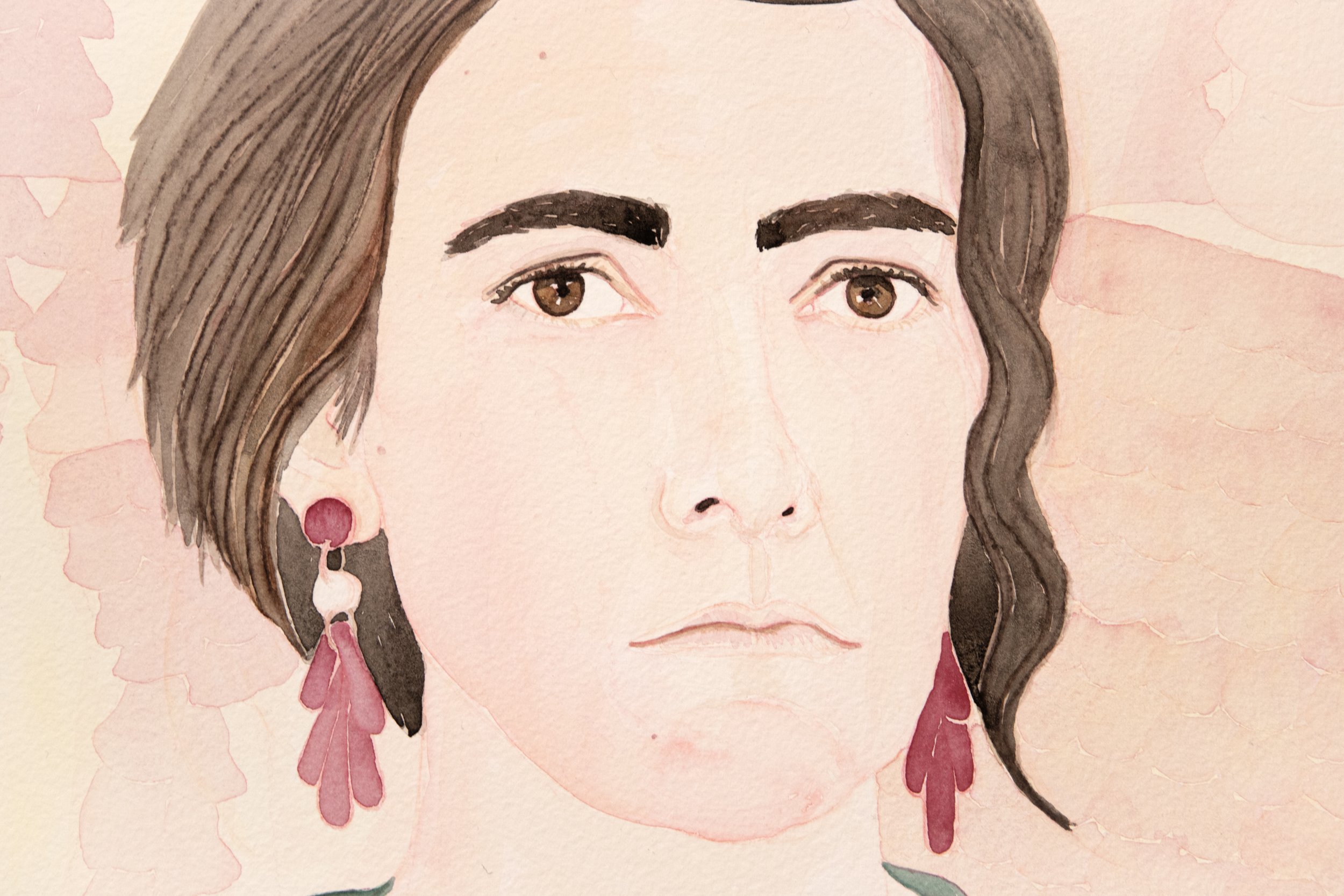 (detail) Pink Disguise (self-portrait) 2023-24