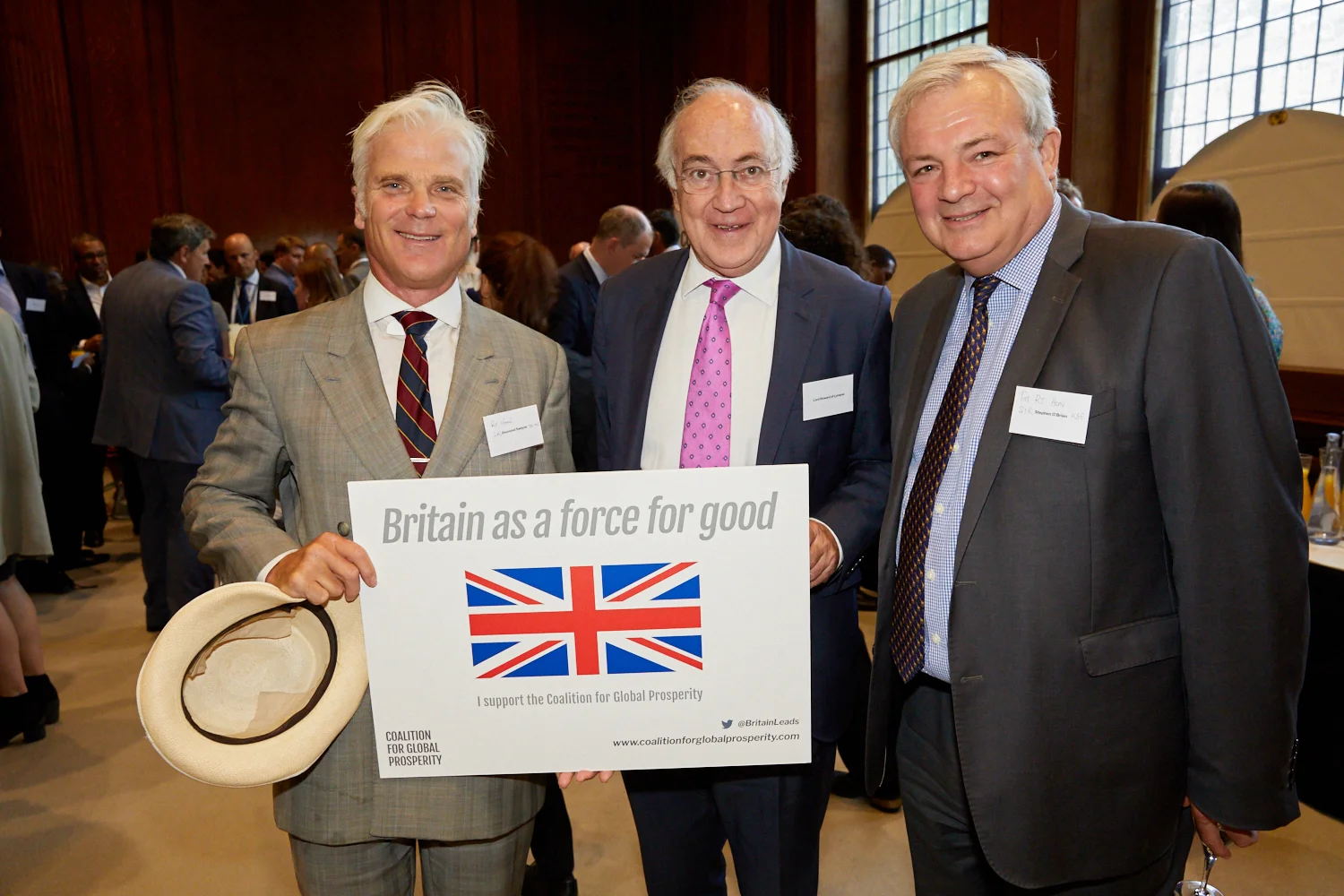 The Rt Hon Sir Desmond Swayne MP, TD VR, The Rt Hon. the Lord Howard of Lympne CH QC & Sir Stephen Rothwell O'Brien, KBE