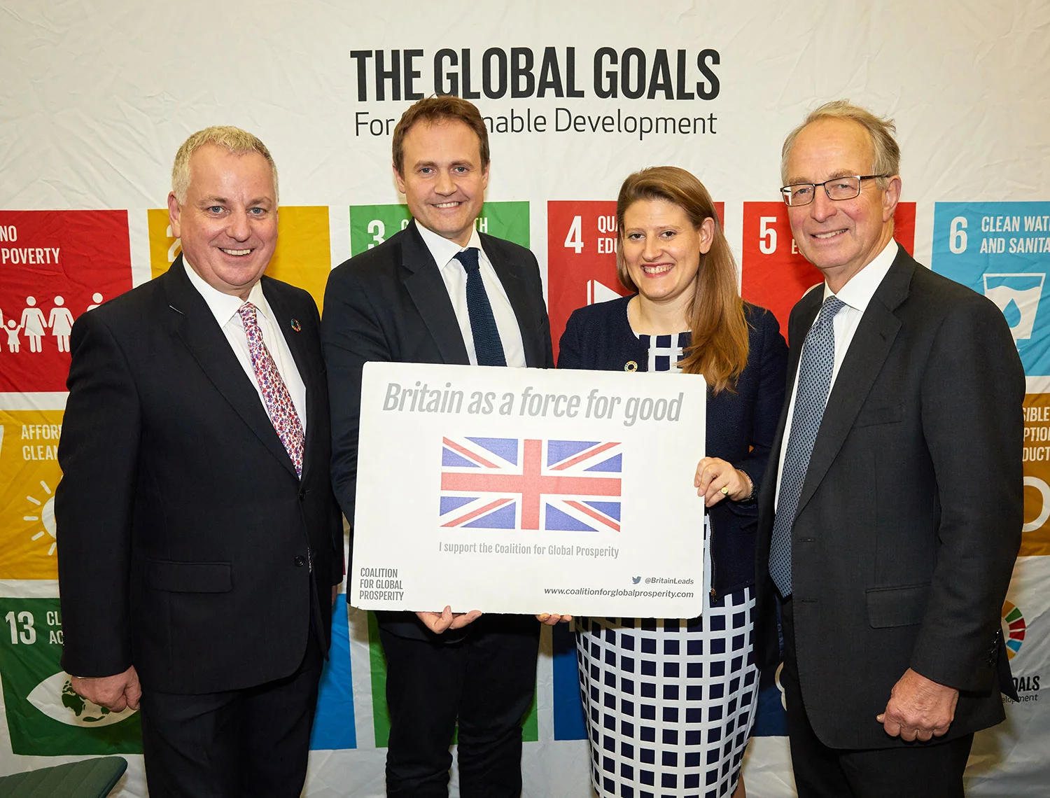 Lord Jack McConnell, Tom Tugendhat MP, our CEO Theo Clarke and Lord Richards of Herstmonceux