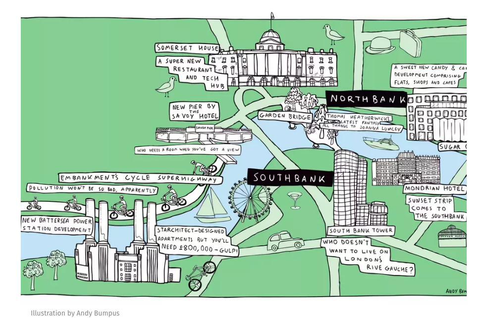 A stylised map of London's newly created Northbank and the existing southbank.png