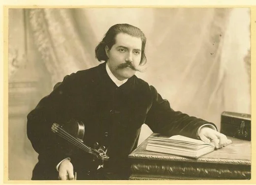 Lucien Durosoir, violoniste et compositeur français ( 1878 -1955), âgé de 26 ans sur la photo