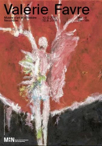 Affiche de l'exposition "Valérie Favre", une exposition monographique", du 10 décembre 2017 au 12 août 2018