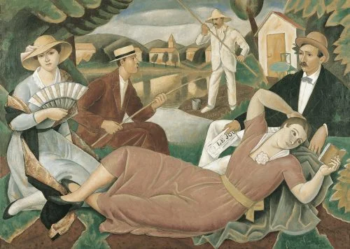 Dimanche d’été , 1921, Détrempe sur toile, 134 x 186 cm