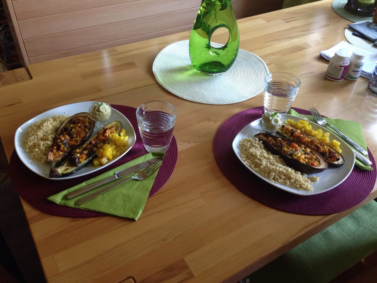 Zucchini- & Auberginen-Boot