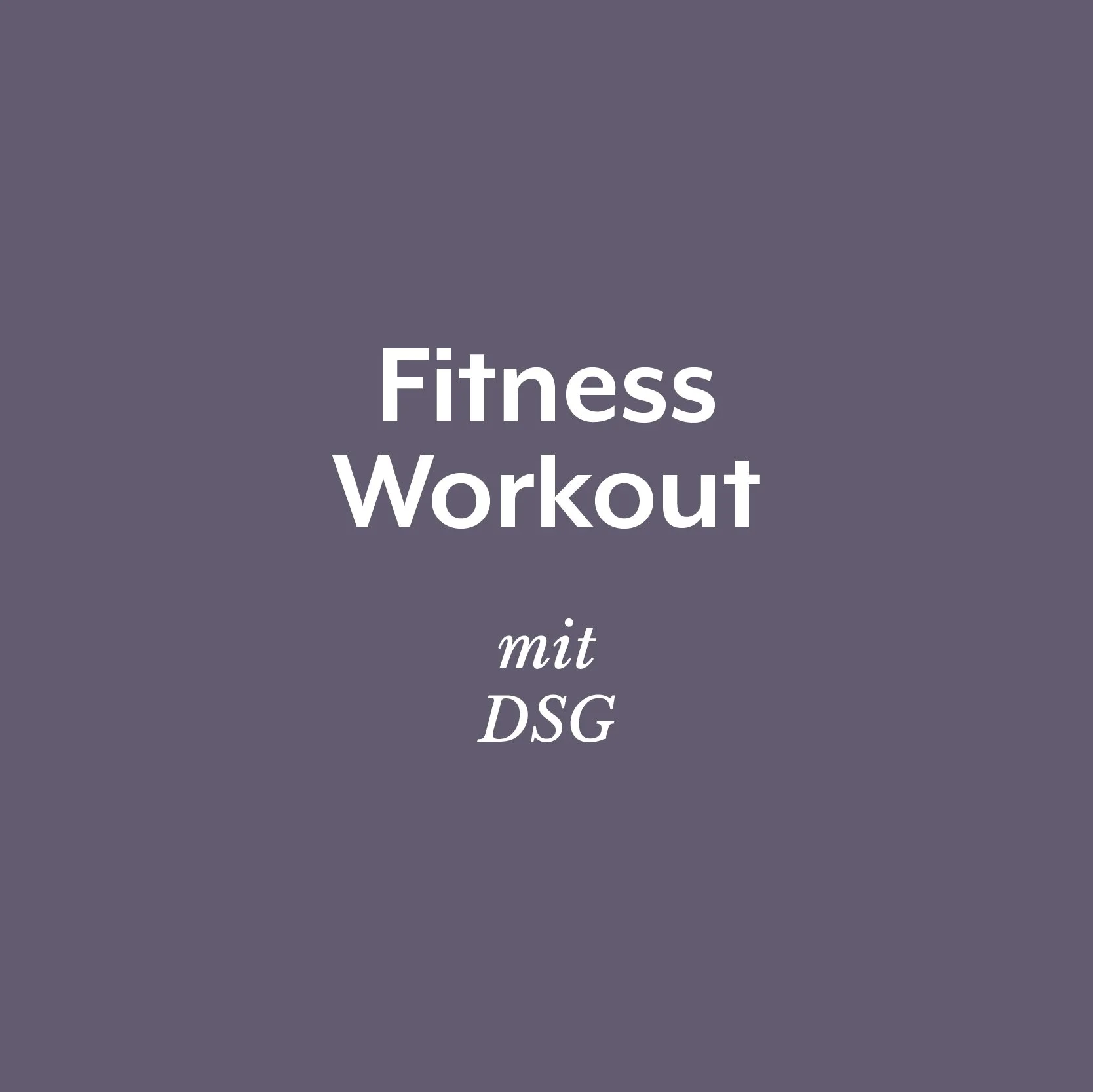 Fitness Workout