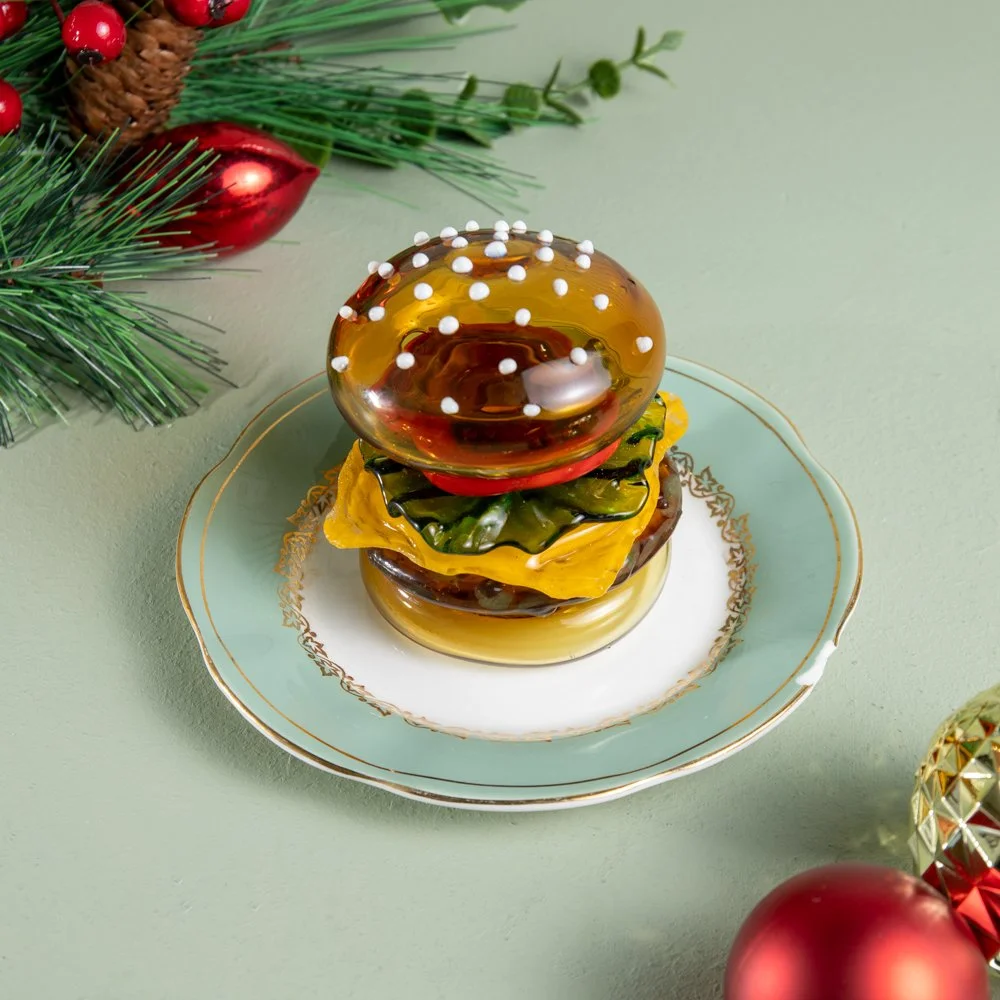 Glass Burger Sculpture - Prize Draw
