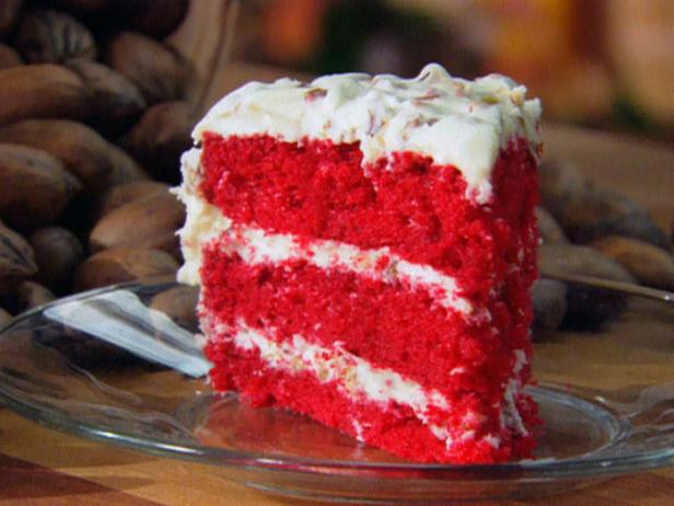 Red Velvet Cake A traditional southern treat! Red Velvet cake with cream cheese frosting. (nuts available upon request.)