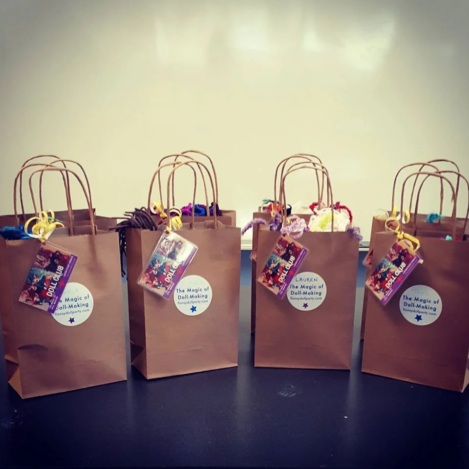 Sac Cadeau fait avec matériaux récuperer.
