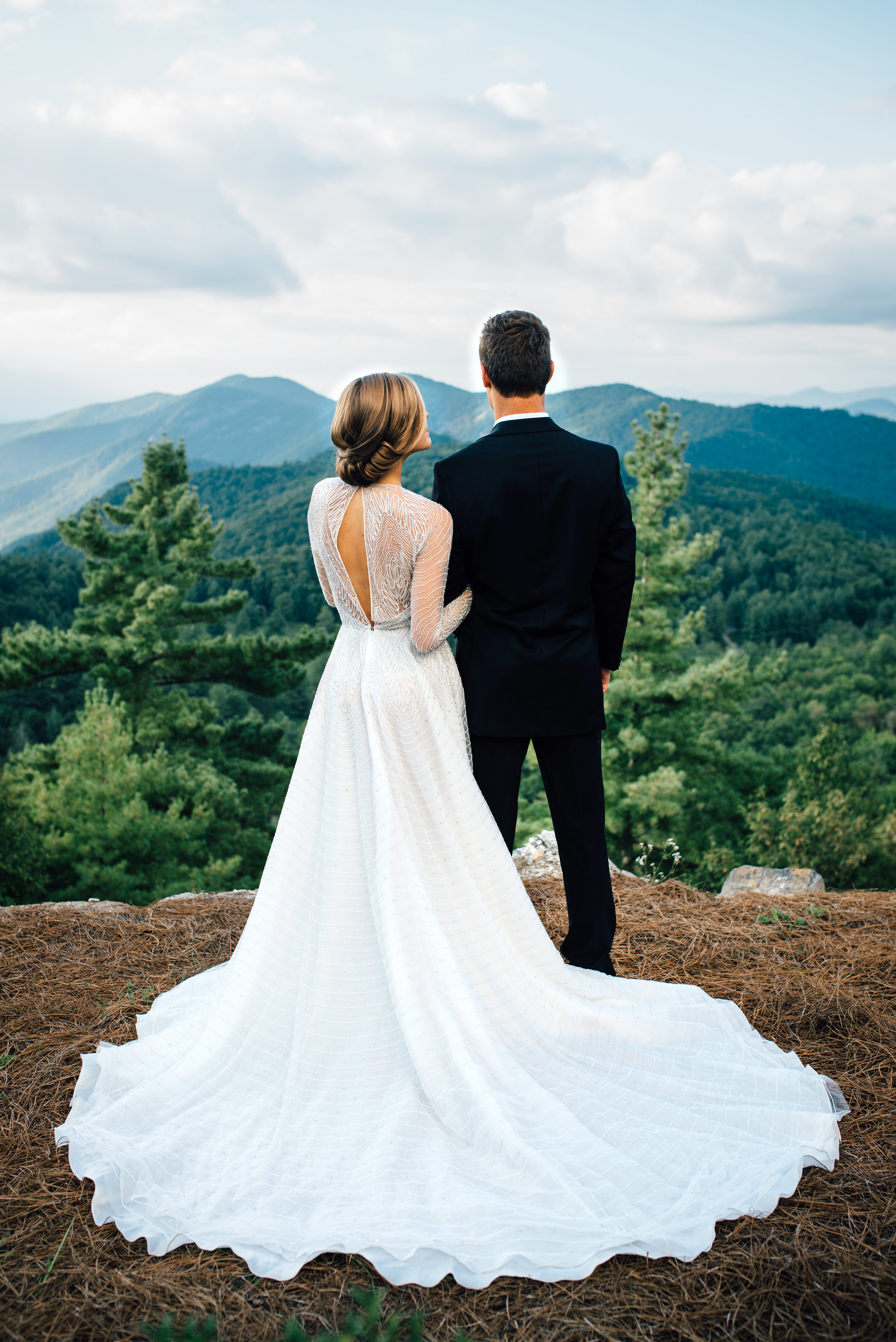 Game of Thrones Editorial Shoot by Whiskey & White Events. At the Old Edwards Inn in Highlands, NC. Photo by Cameron Reynolds Photography Design & Styling by Whiskey & White Events Models are Austin Boatwright and Maxwell Ross Brides Dress is Washington by Naeem Khan Hair and Makeup by Canvas Boone Jewelry by Samantha Willis Bridal