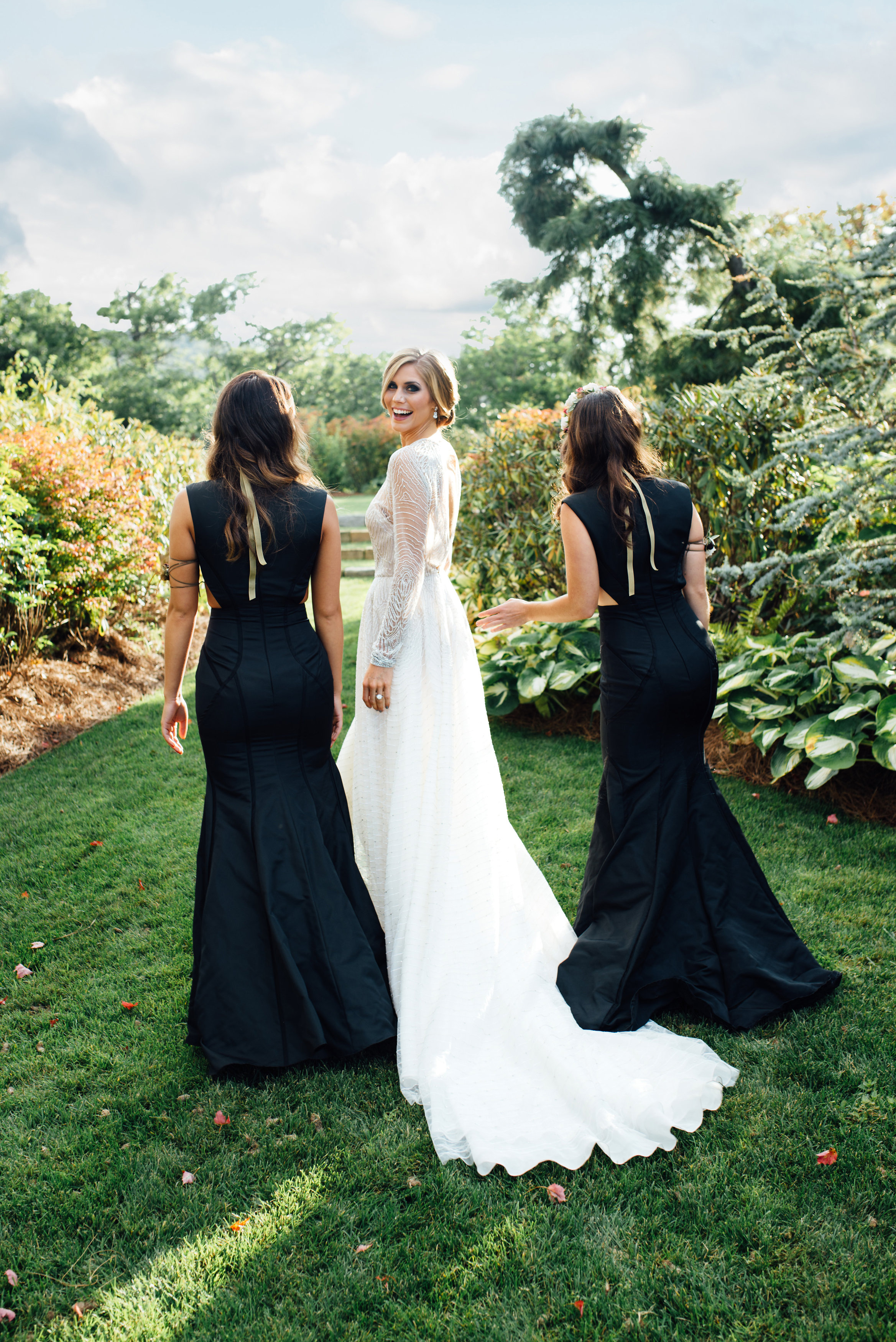 Game of Thrones Editorial Shoot by Whiskey & White Events. At the Old Edwards Inn in Highlands, NC. Photo by Cameron Reynolds Photography Design & Styling by Whiskey & White Events Models are Austin Boatwright, Hannah Humanchuk, and Morgan Cole Brides Dress is Washington by Naeem Khan Bridal Bouquet by Floressence Flowers Hair and Makeup by Canvas Boone Jewelry by Samantha Willis Bridal