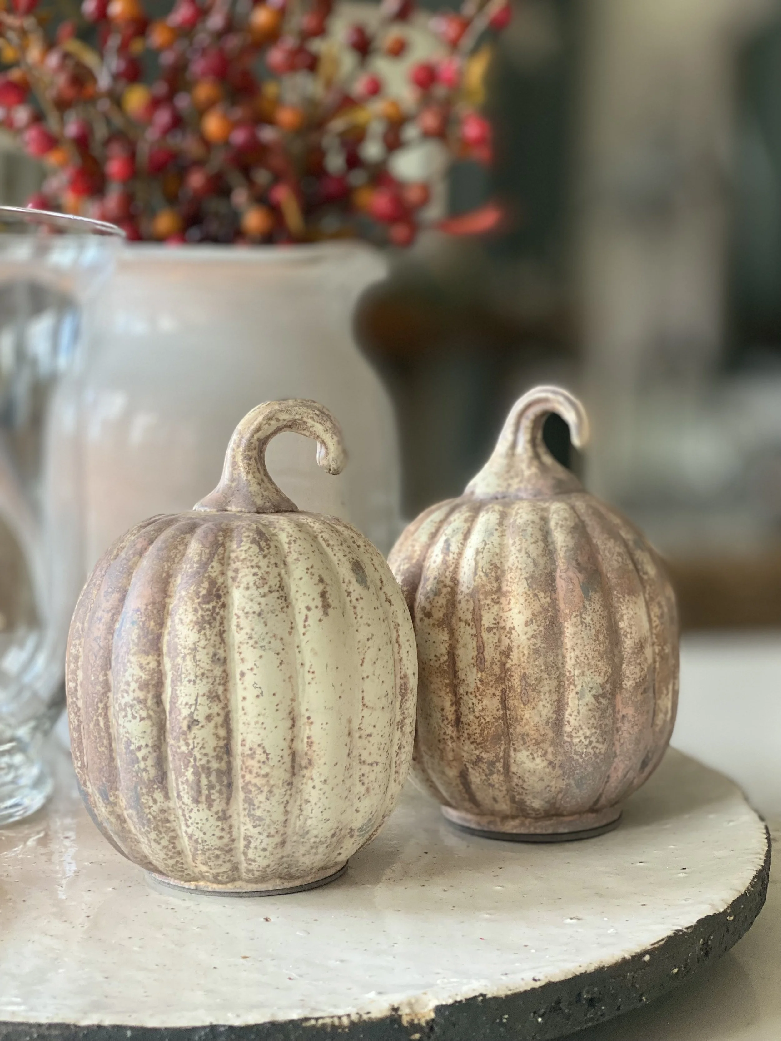 Antique white pumpkin