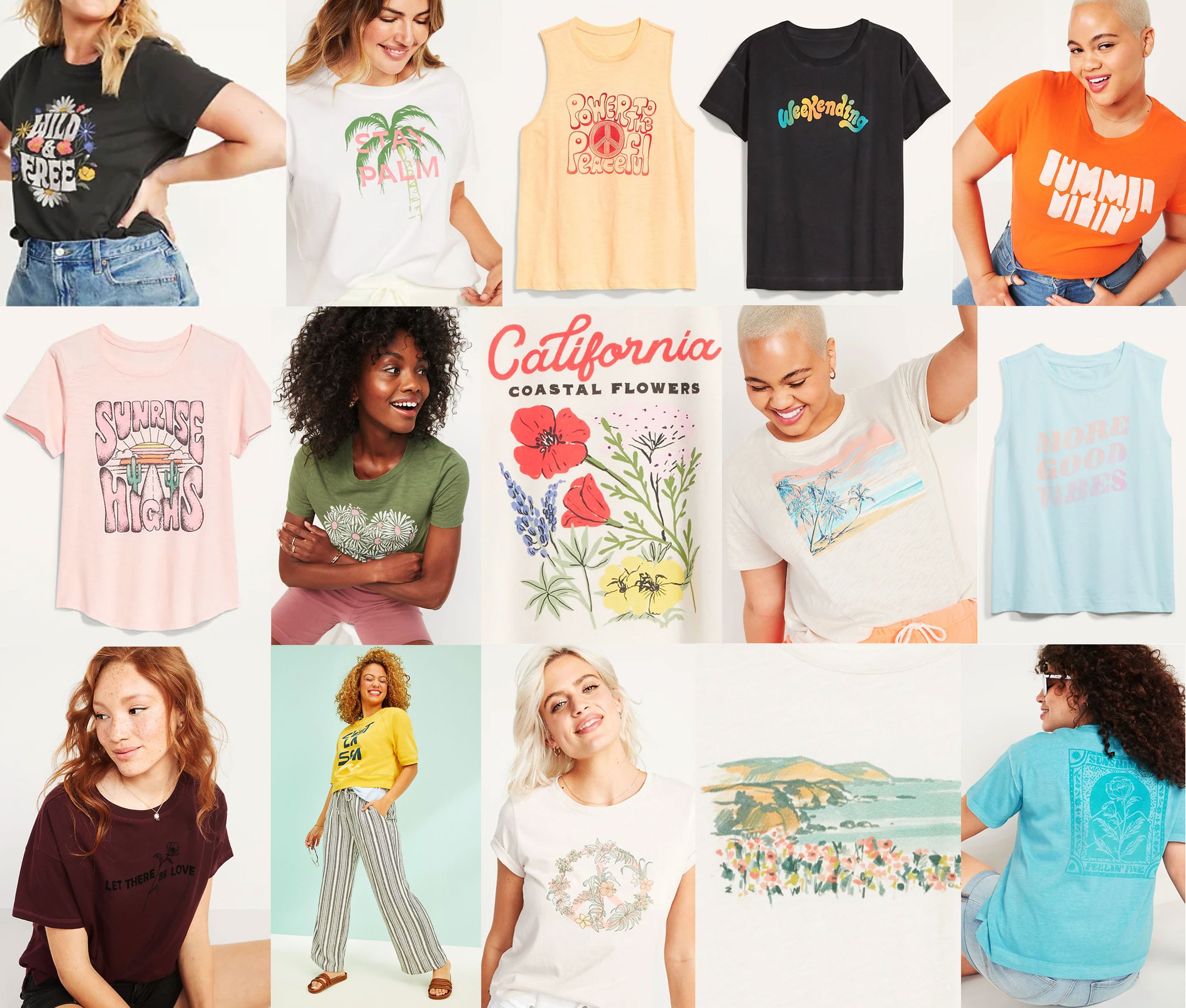 OLD NAVY - WOMENS GRAPHIC TEES