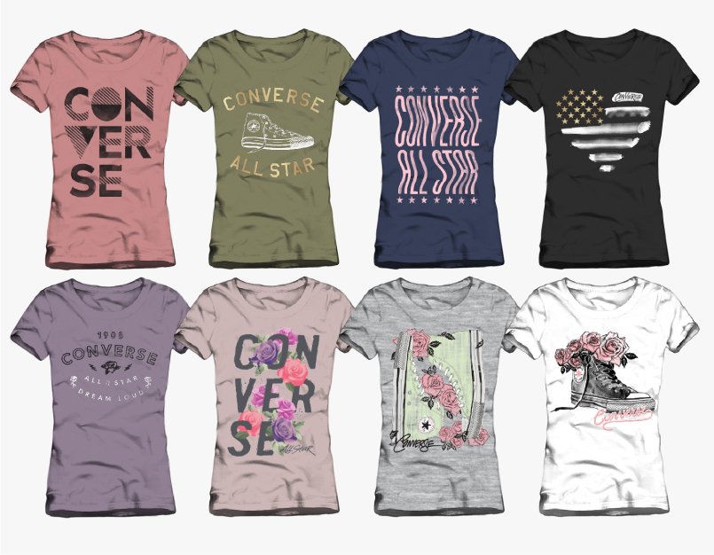 CONVERSE - WOMENS GRAPHIC TEES
