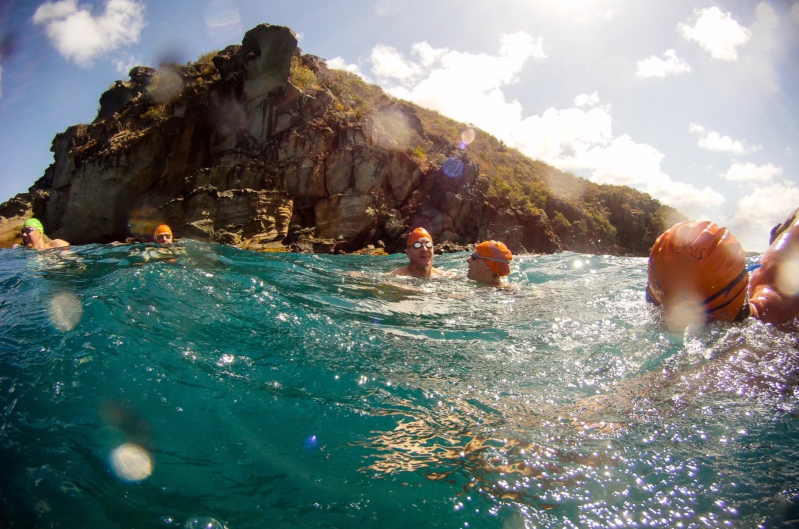 Swimmers at Guana Head