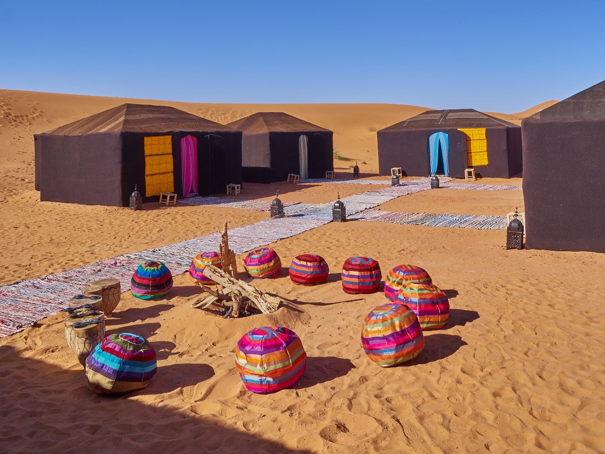 A NIGHT IN A DESERT BIVOUAC - MOROCCO