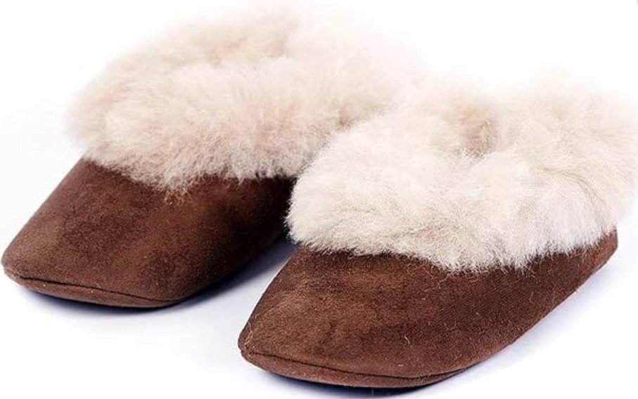 Alpaca Fleece & Suede slippers