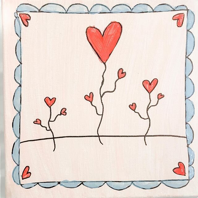 Love is in the air this week! @laurelburch_  inspired canvas paintings! So many ways to paint love 💜💗❤️
#valentinesart #createmoreart #createarteveryday #processart #processartforkids #artclassesforkids #artclasses #artstudio #canvaspainting #creat
