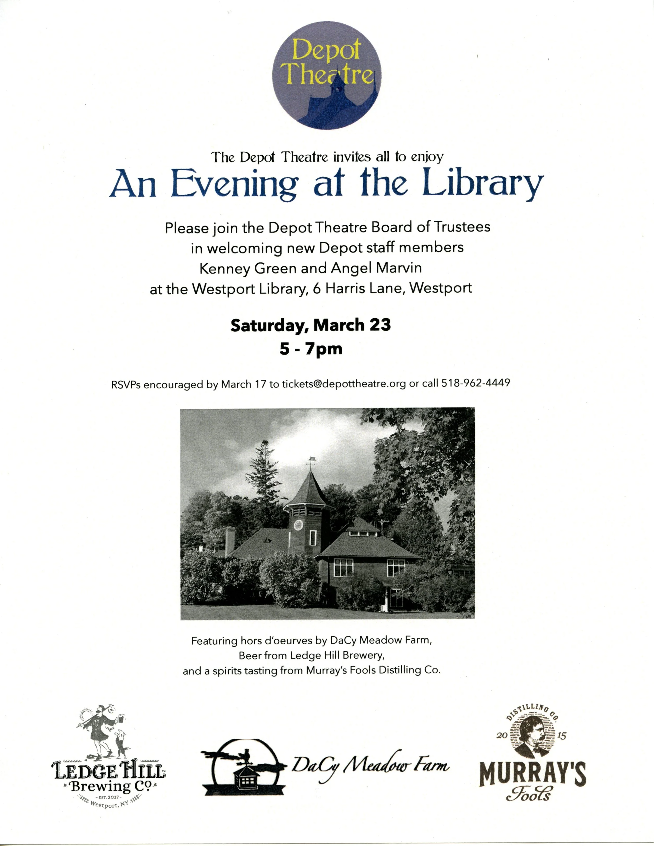 Depot Theatre Evening at the Library