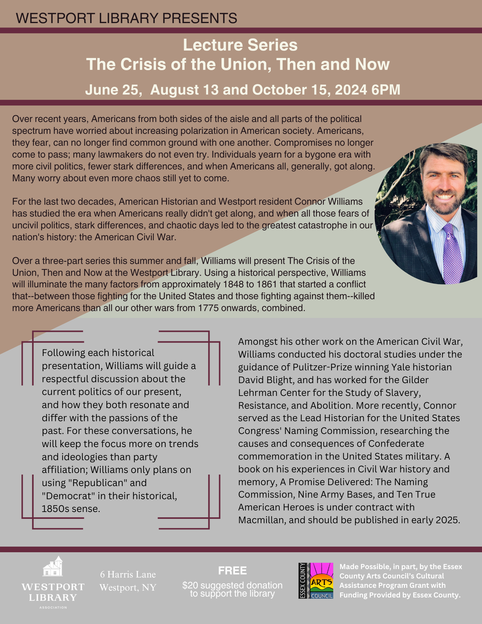 Lecture Series - The Crisis of the Union, Then and Now