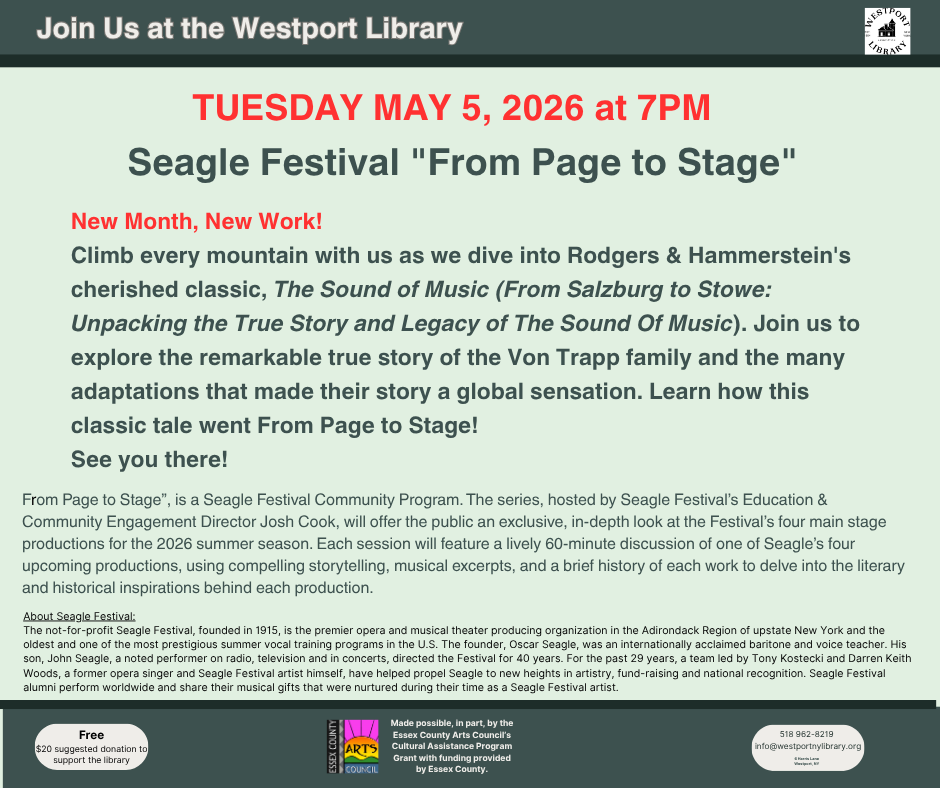 Seagle Festival "From Page To Stage"