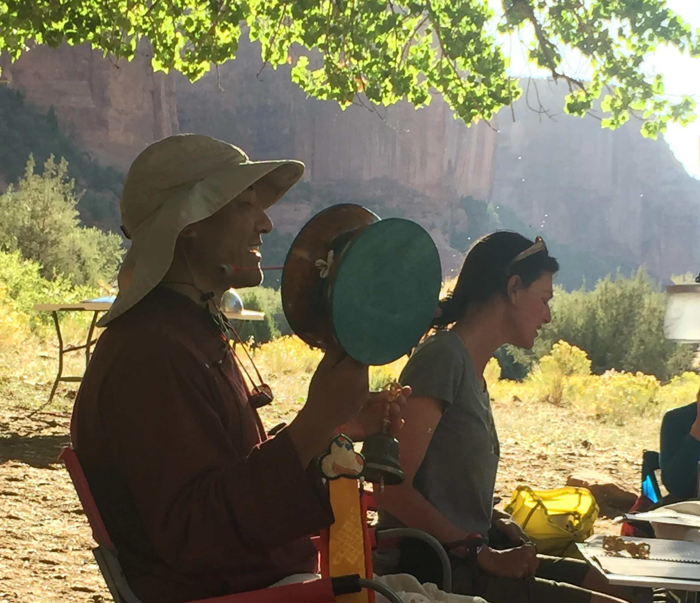 Elizabeth and Anam Thubten Rinpoche