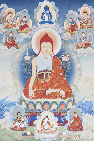 Longchenpa thangka by Tara DiGesu