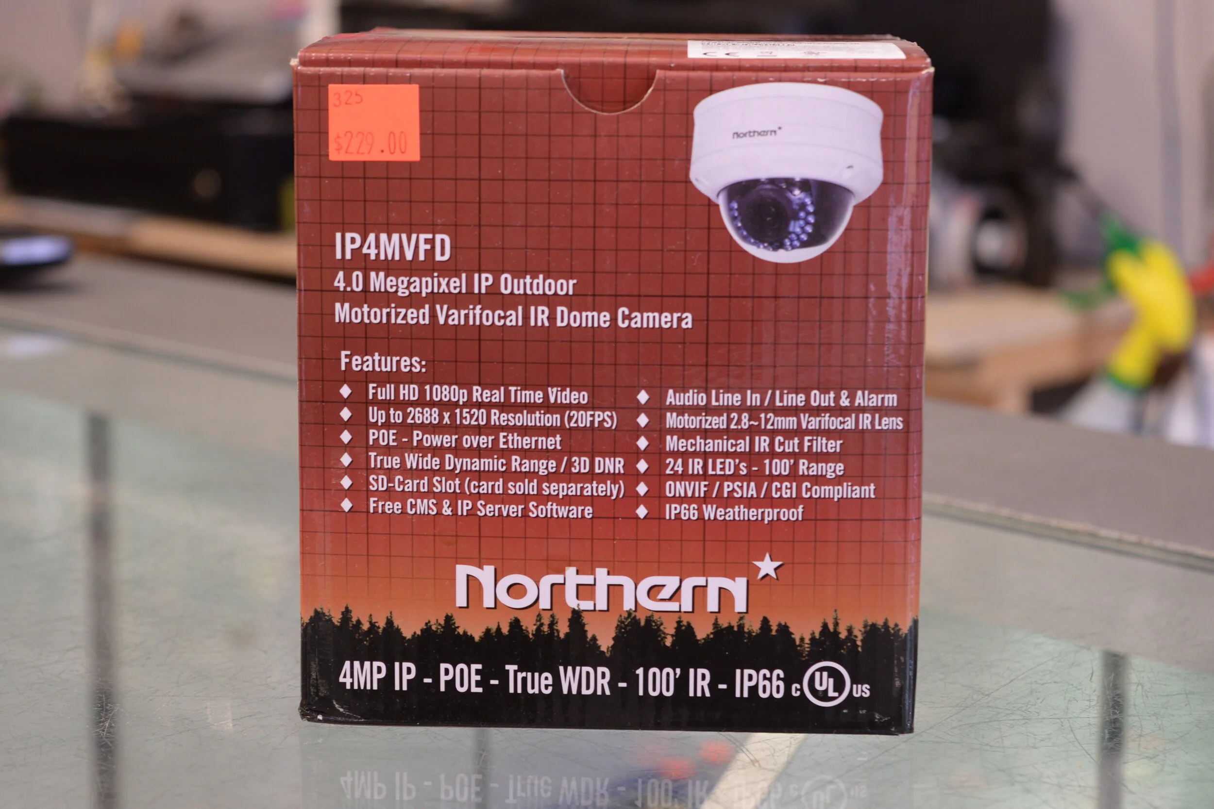 Northern IP4MVFD 4MP IP66 Weatherproof Outdoor Motorized Varifocal IR Dome Camera - NEW IN BOX 