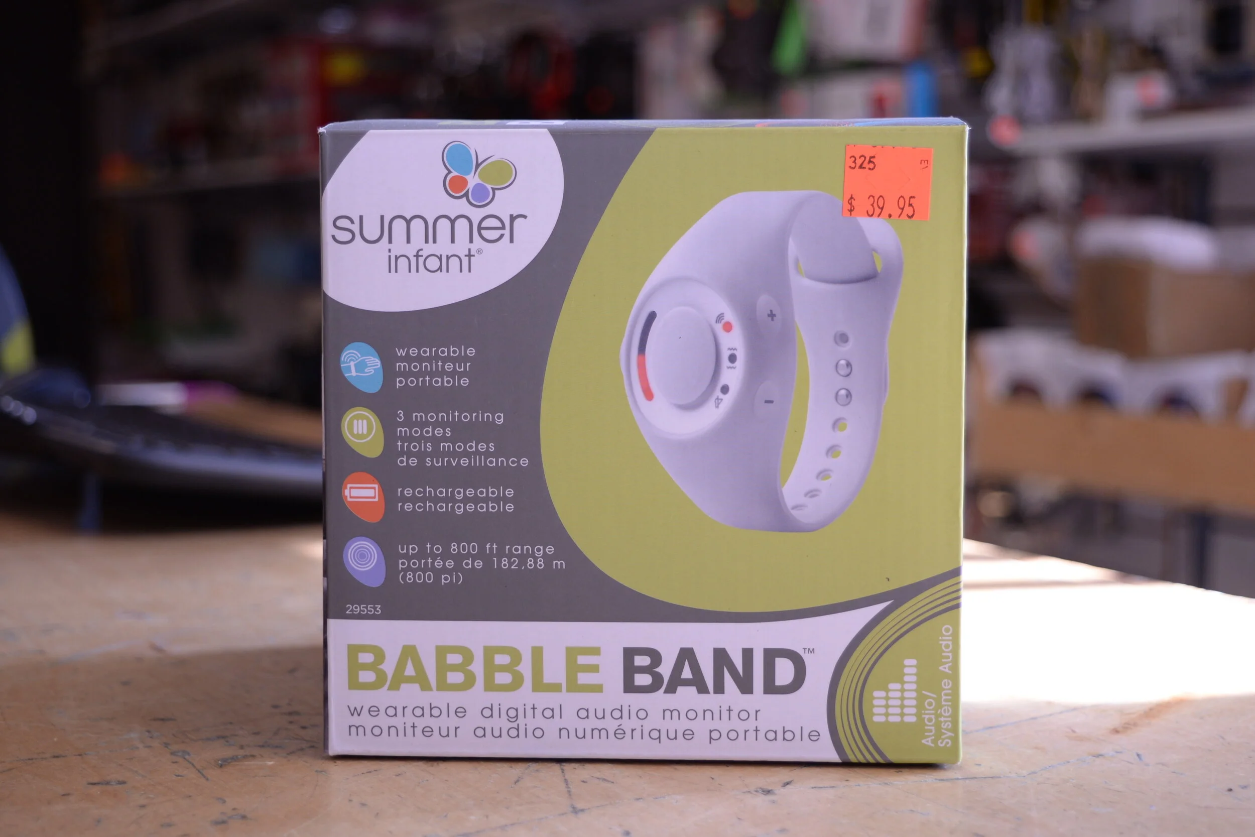 summer babble band wearable audio monitor