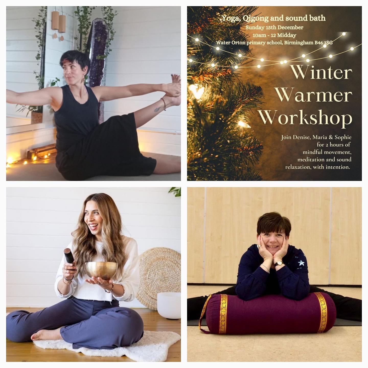 I&rsquo;m so delighted to be joining forces with the wonderful Denise Walters @denise_smallworldyoga and Sophie Rogers @highvibealignment for this Yuletide morning of loveliness to celebrate Winter, Christmas and the year&rsquo;s end with intention.
