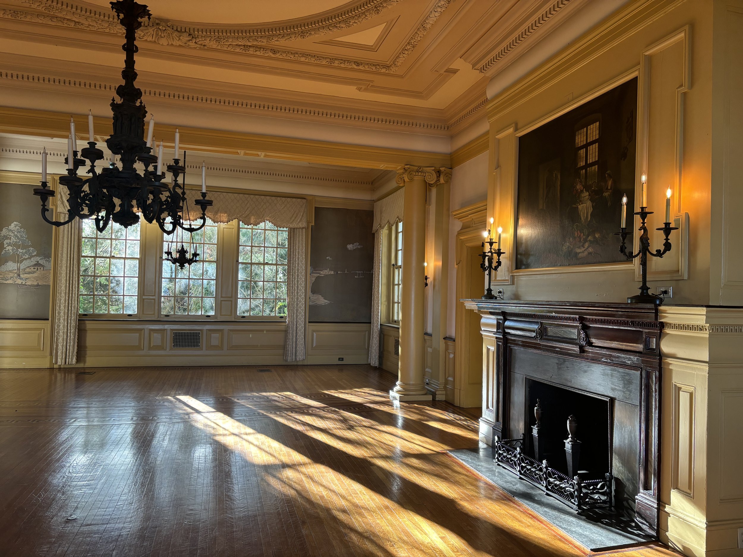 Evening Yoga in the Mansion